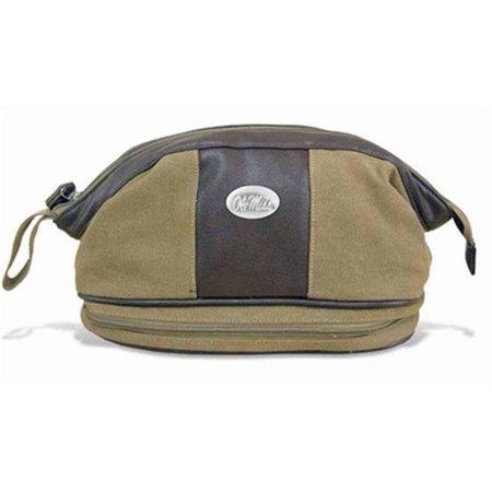 ZEPPELINPRODUCTS ZeppelinProducts UMS-BTX1-KHK OLE Miss Toiletry Bag Waxed Canvas; 12 x 7 x 7 UMS-BTX1-KHK